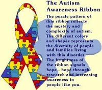 colorful autism ribbon