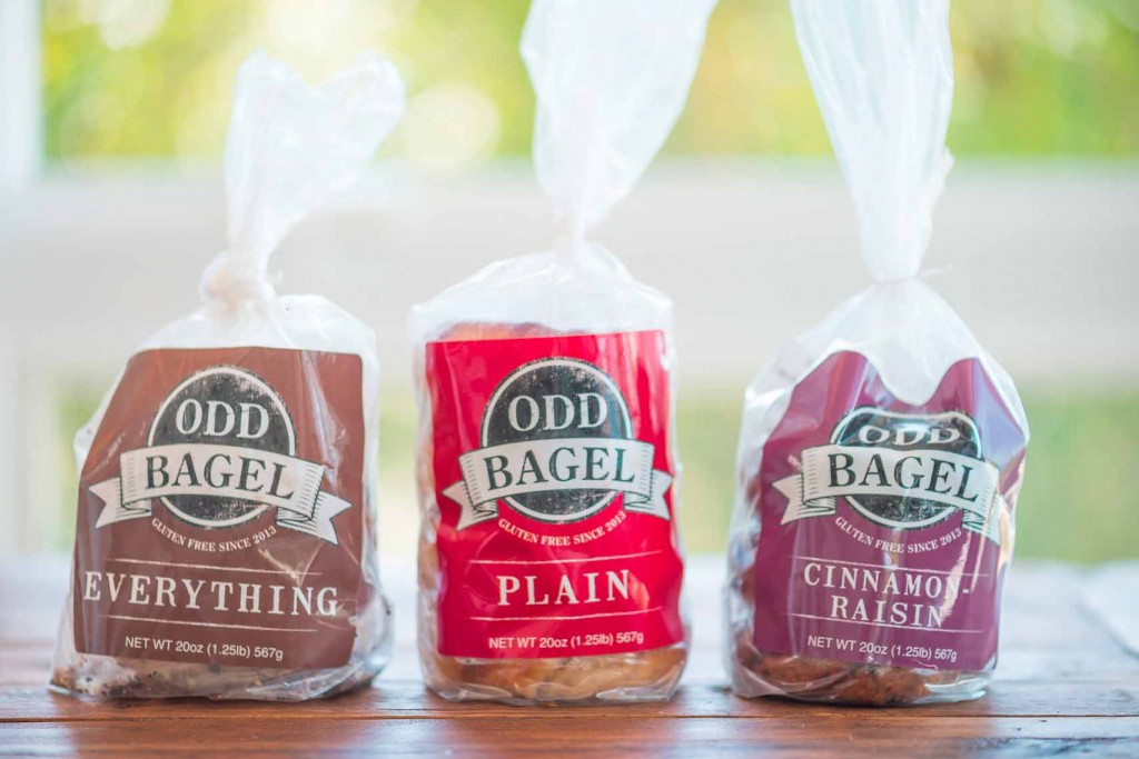 The Odd Bagel -- gluten free, egg free everything bagel